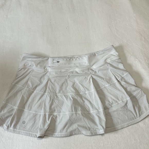 Lululemon White Athletic Skort - Picture 1 of 7